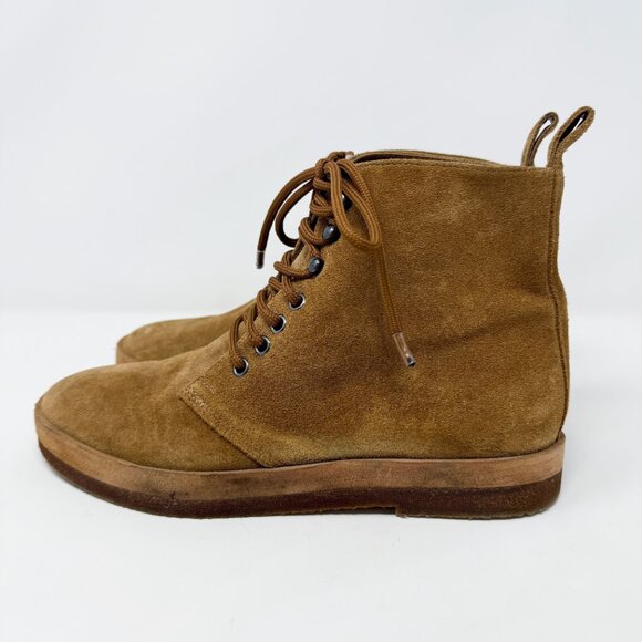 Jenni Kayne Tan Suede Canyon Boots Women's Sz EU 38/US 8 Lace Up Made in Italy - Picture 3 of 9